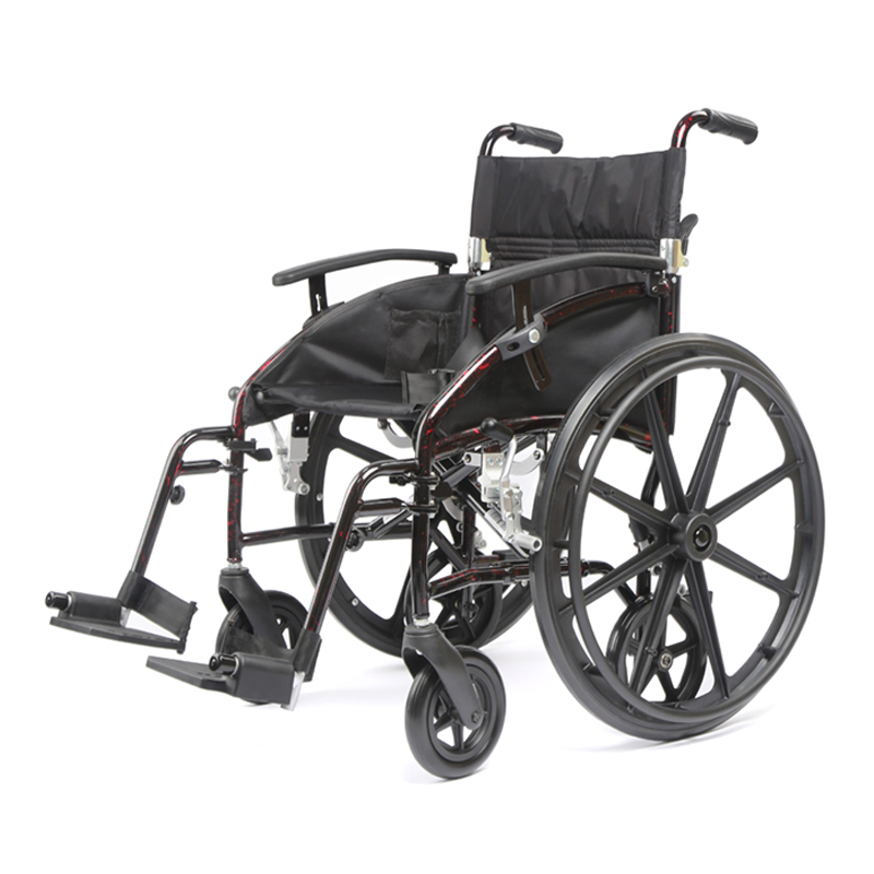 Leichter Rollstuhl, Transporter-Aluminium-Rollstuhl, Transportstuhl 2 in 1